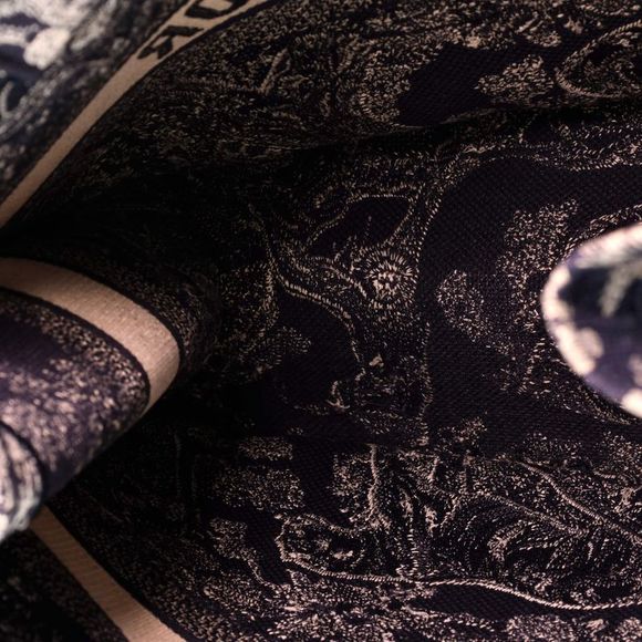 Christian Dior Book Tote Embroidered Canvas Large Blue - Picture 5 of 7